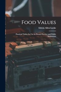 Food Values: Practical Tables for Use in Private Practice and Public Institutions