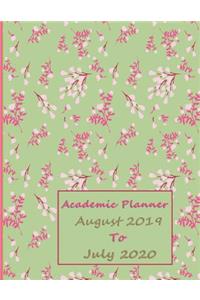 Academic Planner August 2019 to July 2020