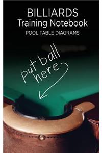 Billiards Training Notebook Pool Table Diagrams