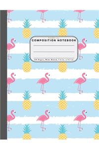 Wide Ruled Composition Notebook Tropical