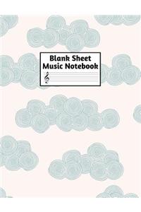 Blank Sheet Music Notebook