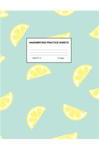 Handwriting Practice Sheets