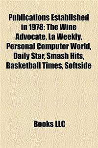 Publications Established in 1978