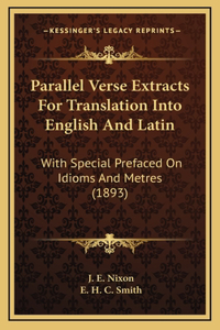 Parallel Verse Extracts For Translation Into English And Latin