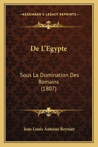 De L'Egypte