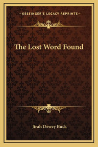 Lost Word Found