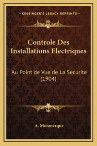 Controle Des Installations Electriques