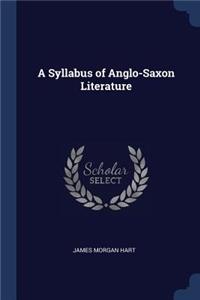 Syllabus of Anglo-Saxon Literature