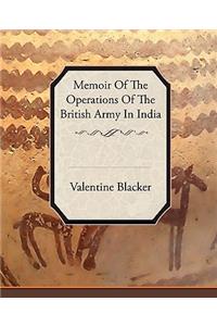 Memoir of the Operations of the British Army in India