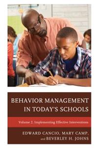 Behavior Management in Today's Schools