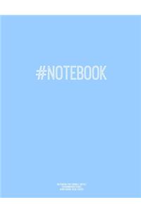 Notebook for Cornell Notes, 120 Numbered Pages, #NOTEBOOK, Blue Cover: For Taking Cornell Notes, Personal Index, 8.5"x11", Hashtag Series, Genius Edition