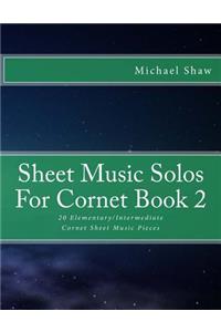 Sheet Music Solos For Cornet Book 2