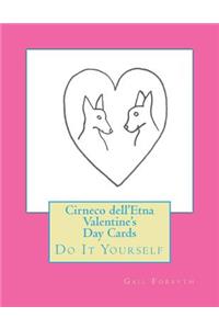 Cirneco dell'Etna Valentine's Day Cards