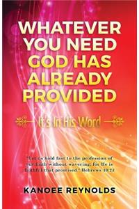 Whatever You Need God Has Already Provided