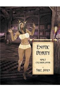 Exotic Beauty Adult Coloring Book