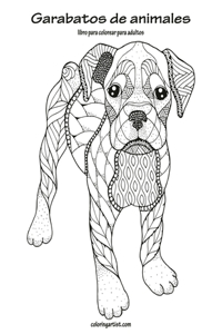 Garabatos de animales libro para colorear para adultos 1
