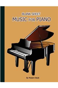 Blank Sheet Music For Piano