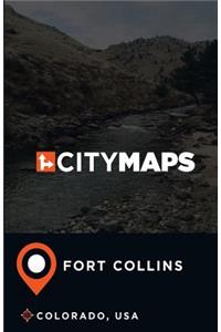 City Maps Fort Collins Colorado, USA