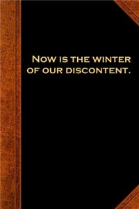 2020 Daily Planner Shakespeare Quote Now Winter Discontent 388 Pages