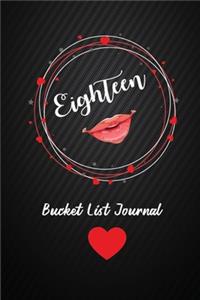 Eighteen Bucket List Journal