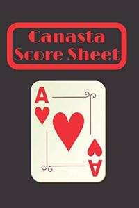 Canasta Score Sheets