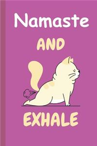 Namaste and Exhale Cat