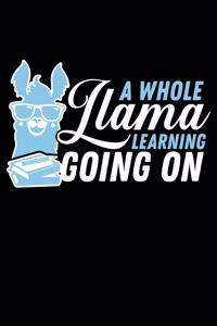 A Whole Llama Learning Going on