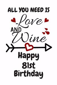 All You Need Is Love And Wine Happy 81st Birthday
