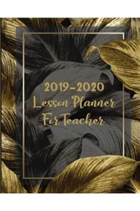 2019-2020 Lesson Planner For Teacher