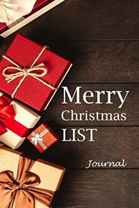 Merry Christmas List Journal