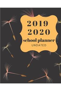 2019 2020 School Planner Undated