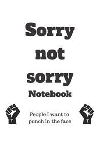 Sorry not sorry notebook