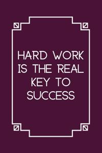 Hard work is the real key to success