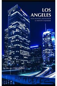 Los Angeles Note Monthly 2020 Planner 12 Month Calendar