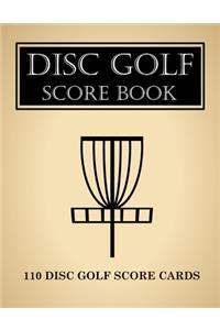 Disc Golf Score Book