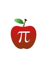 Fun Math Apple Pi Pun Notebook
