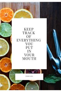 Keep Track of Everything You Put in Your Mouth