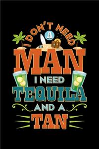 I Don't Need A Man. I Need A Tequila And A Tan.