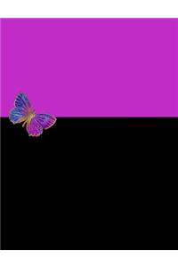 Magenta and Black Composition Notebook