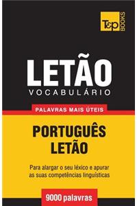 Vocabulário Português-Letão - 9000 palavras mais úteis