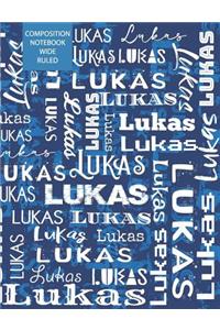 Lukas Composition Notebook Wide Ruled