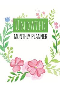 Undated Monthly Planner