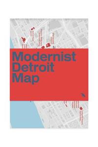 Modernist Detroit Map