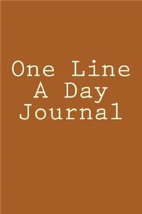 One Line A Day Journal