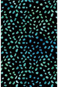 Journal Notebook Abstract Watercolor Dabs Blues
