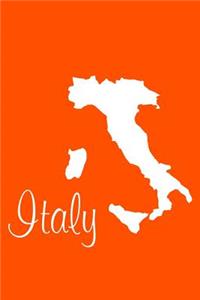 Italy - Orange Blank Notebook