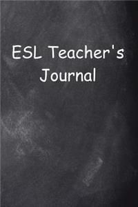 ESL Teacher's Journal Chalkboard Design