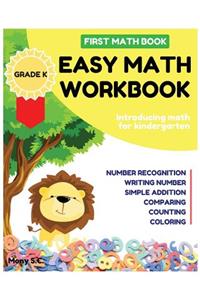 Easy Math Workbook for Kindergarten