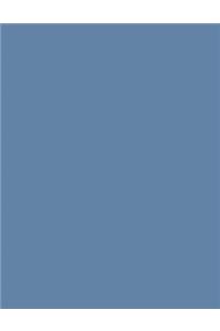 Blue-Gray 101 - Lined with Margins Notebook (Narrow)