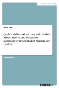 Qualität als Herausforderung in der Sozialen Arbeit. Analyse und Diskussion ausgewählter methodischer Zugänge zur Qualität